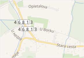 U Borku v obci Bohumín - mapa ulice
