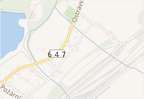 U Garáží v obci Bohumín - mapa ulice