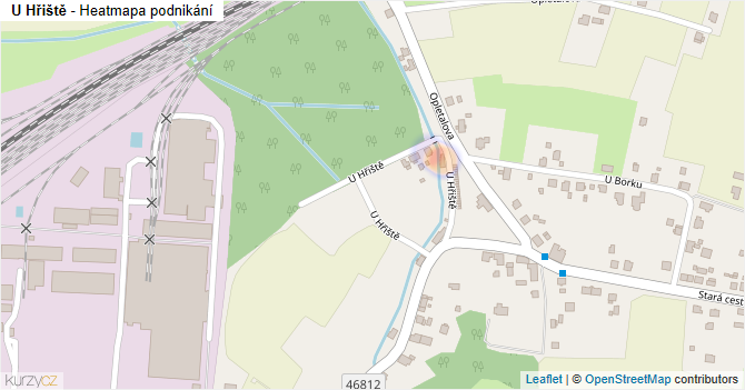 U Hřiště - mapa podnikání