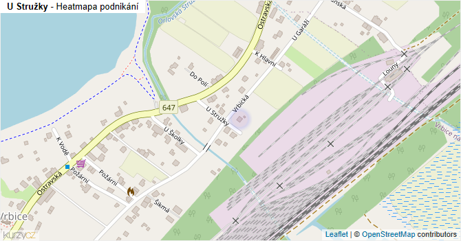 U Stružky - mapa podnikání