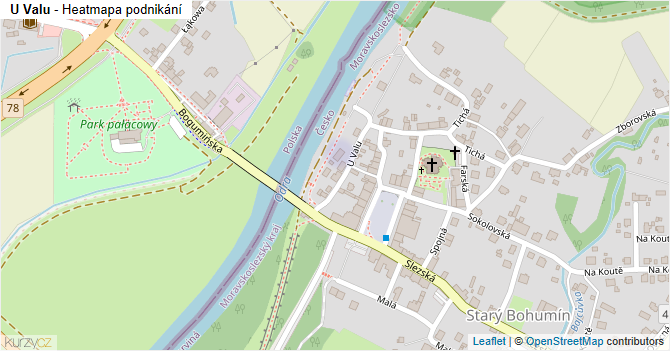U Valu - mapa podnikání