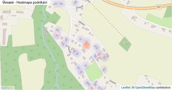 Úvozní - mapa podnikání