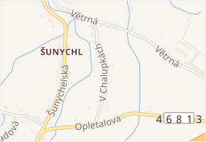 V Chalupkách v obci Bohumín - mapa ulice