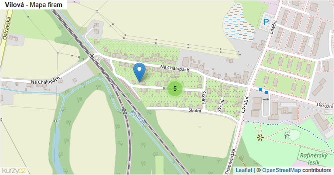 Vilová - mapa firem
