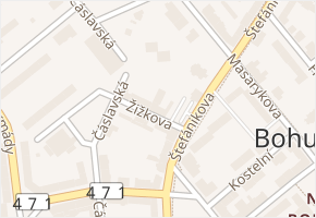 Žižkova v obci Bohumín - mapa ulice