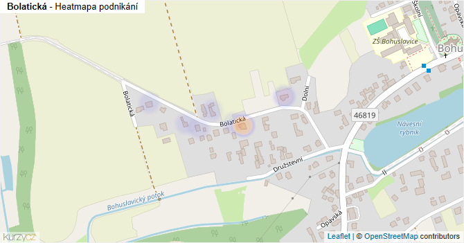 Bolatická - mapa podnikání