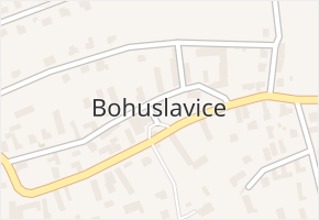 Bohuslavice v obci Bohuslavice - mapa části obce