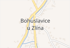 Bohuslavice u Zlína v obci Bohuslavice u Zlína - mapa části obce