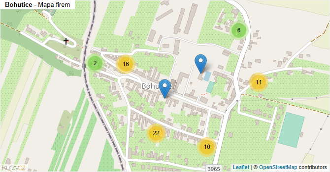 Bohutice - mapa firem