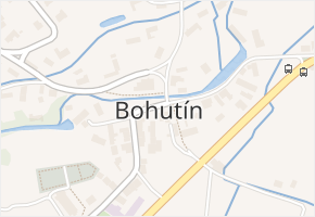 Bohutín v obci Bohutín - mapa části obce