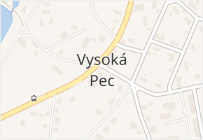 Vysoká Pec v obci Bohutín - mapa části obce