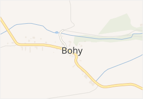 Bohy v obci Bohy - mapa části obce