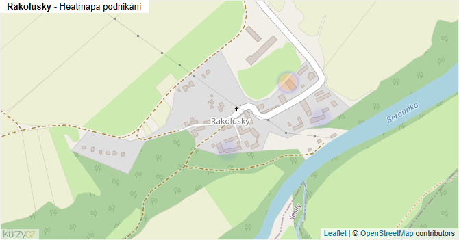 Rakolusky - mapa podnikání