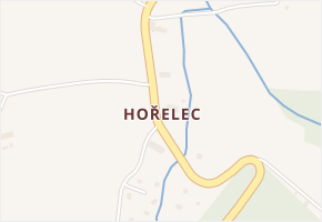 Hořelec v obci Bojanov - mapa části obce