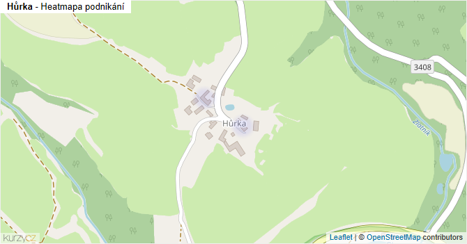 Hůrka - mapa podnikání