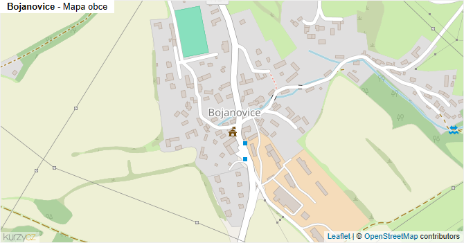 Bojanovice - mapa obce