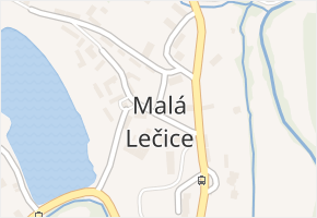 Malá Lečice v obci Bojanovice - mapa části obce