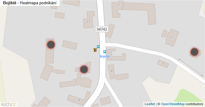 Bojiště - mapa podnikání