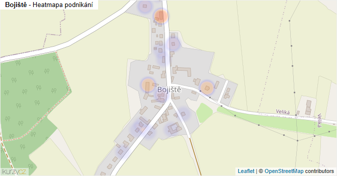 Bojiště - mapa podnikání