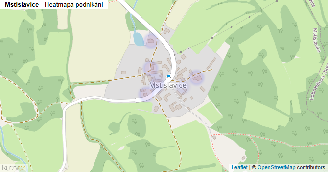 Mstislavice - mapa podnikání