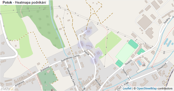 Potok - mapa podnikání