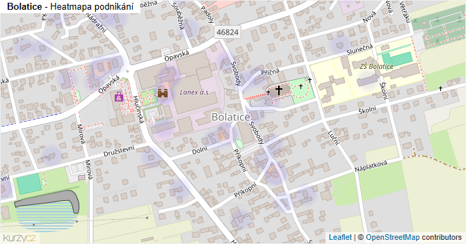 Bolatice - mapa podnikání