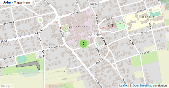 Dolní - mapa firem