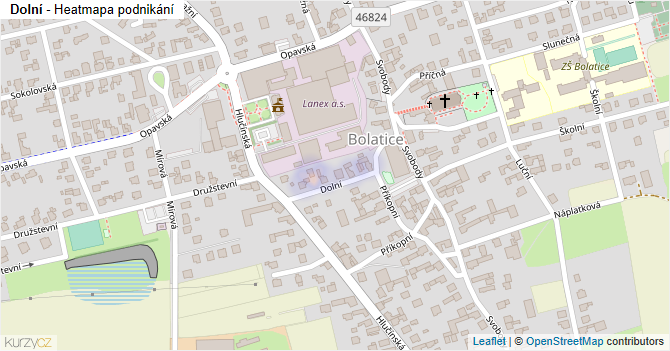 Dolní - mapa podnikání