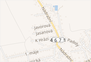 Jasanová v obci Bolatice - mapa ulice