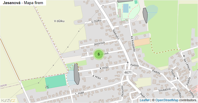 Jasanová - mapa firem