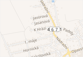 K Hrázi v obci Bolatice - mapa ulice