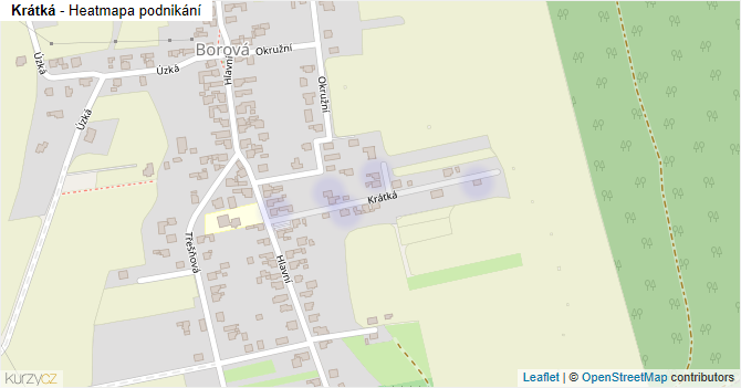 Krátká - mapa podnikání