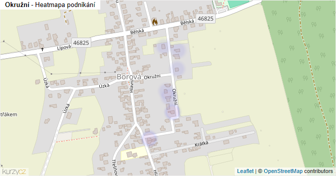 Okružní - mapa podnikání