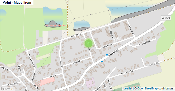Polní - mapa firem