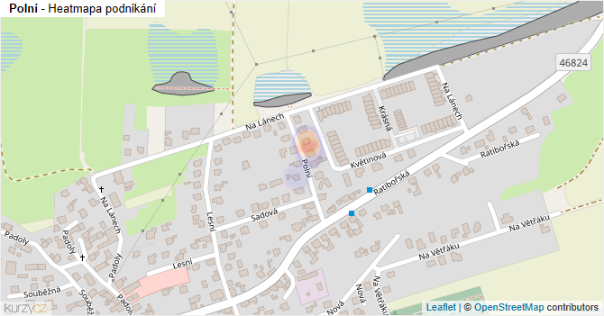 Polní - mapa podnikání
