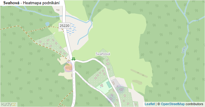 Svahová - mapa podnikání