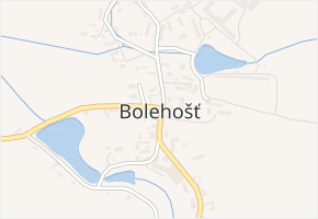 Bolehošť v obci Bolehošť - mapa části obce