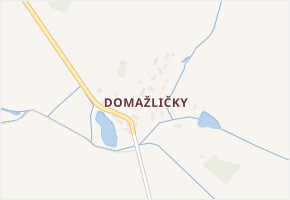 Domažličky v obci Bolešiny - mapa části obce