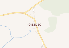 Újezdec v obci Bolešiny - mapa části obce