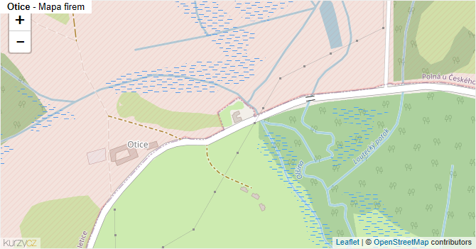 Otice - mapa firem