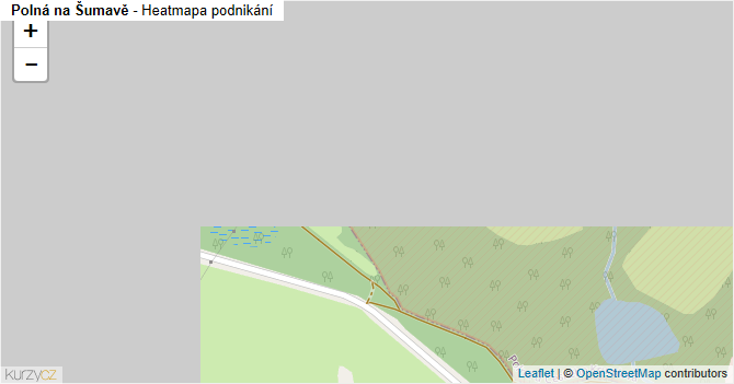 Polná na Šumavě - mapa podnikání