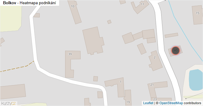 Bolkov - mapa podnikání
