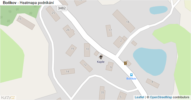 Boňkov - mapa podnikání