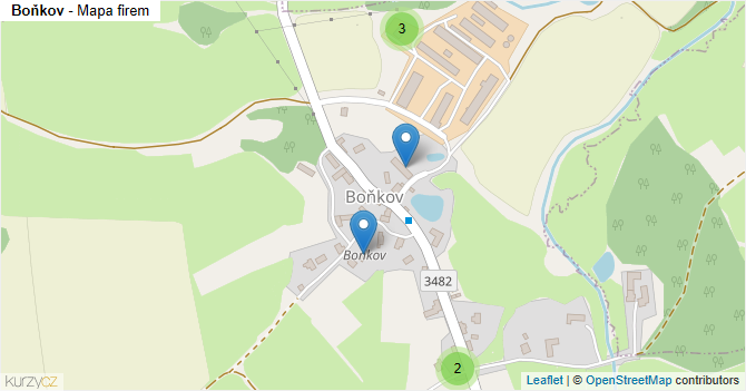 Boňkov - mapa firem