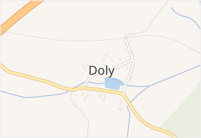 Doly v obci Bor - mapa části obce