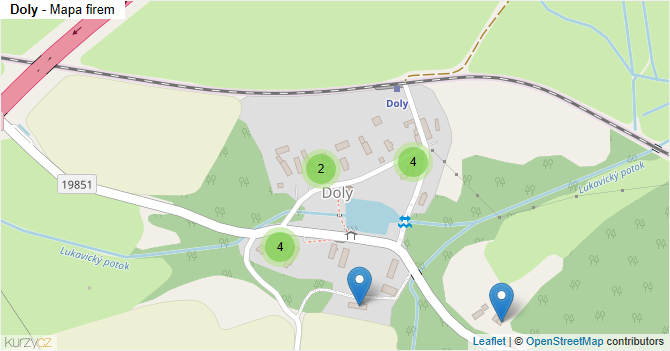 Doly - mapa firem