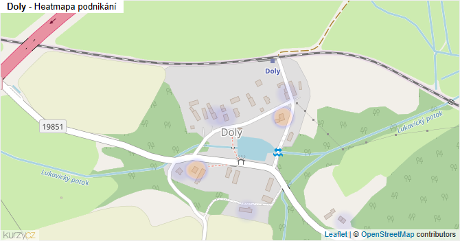 Doly - mapa podnikání