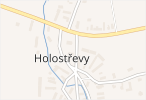 Holostřevy v obci Bor - mapa části obce