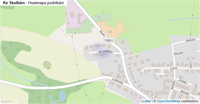 Ke Skalkám - mapa podnikání