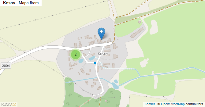 Kosov - mapa firem